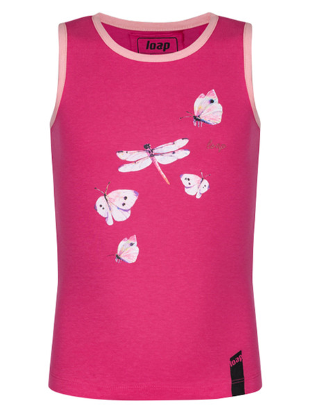Loap Tmavoružové dievčenské tielko LOAP BESLANA