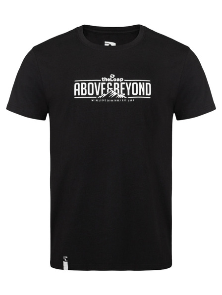 Loap Čierne pánske tričko s potlačou LOAP BRED