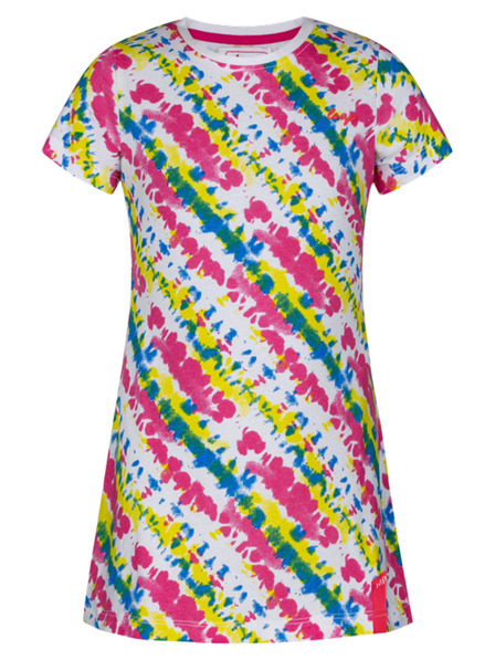 Loap Ružovo-biele dievčenské vzorované šaty LOAP Bestona