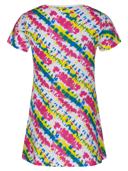 Loap Ružovo-biele dievčenské vzorované šaty LOAP Bestona