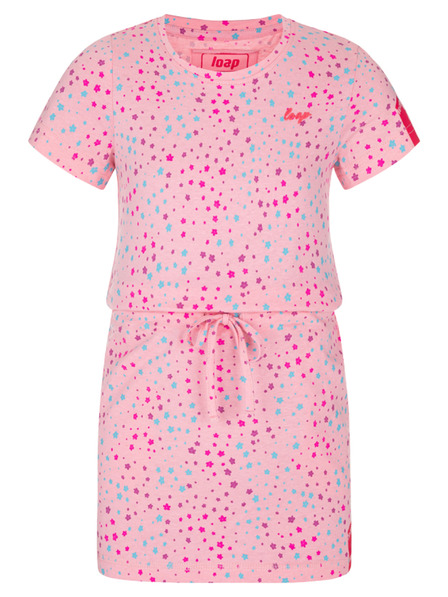 Loap Ružové dievčenské vzorované šaty LOAP BESNA