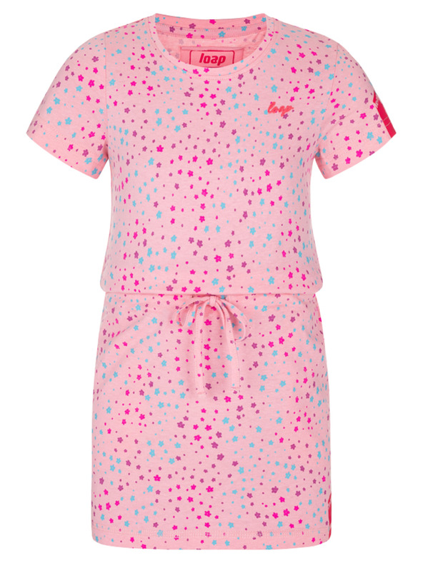 Loap Ružové dievčenské vzorované šaty LOAP BESNA