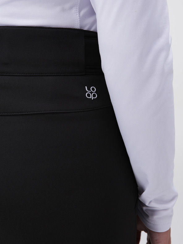 Loap Čierne dámske softshellové lyžiarske nohavice LOAP Lupgula