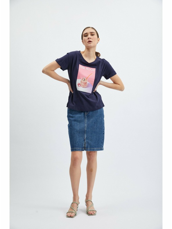 Orsay Tmavomodré dámske tričko ORSAY