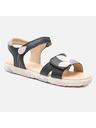 Geox Tmavo modré dievčenské sandále a papuče Geox Haiti G. A
