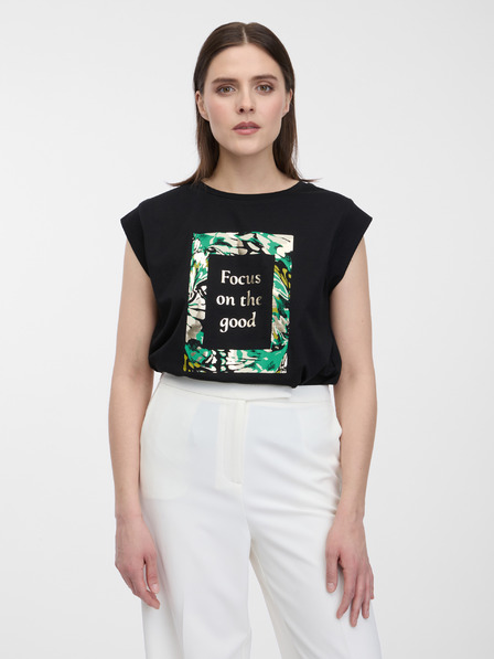 Orsay Čierne dámske polo tričko ORSAY