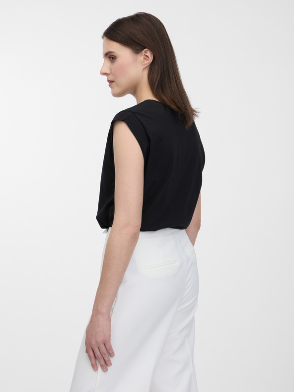 Orsay Čierne dámske polo tričko ORSAY