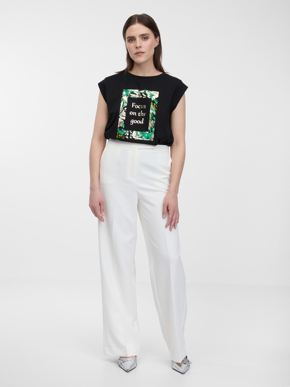 Orsay Čierne dámske polo tričko ORSAY