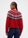 GAP Oversize kardigan Fair Isle s prímesou vlny GAP
