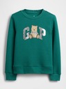 GAP Detská mikina s logom a fleece GAP