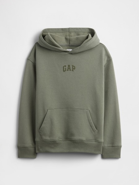 GAP Detská mikina s logom a fleece GAP