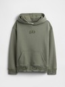 GAP Detská mikina s logom a fleece GAP