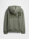 GAP Detská mikina s logom a fleece GAP