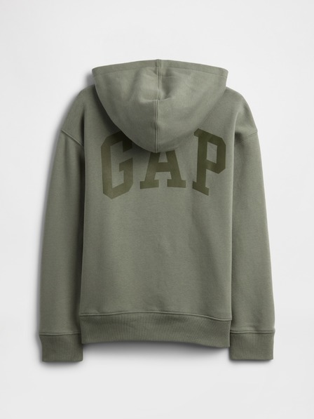 GAP Detská mikina s logom a fleece GAP