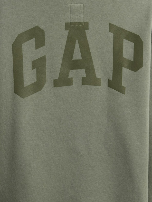 GAP Detská mikina s logom a fleece GAP