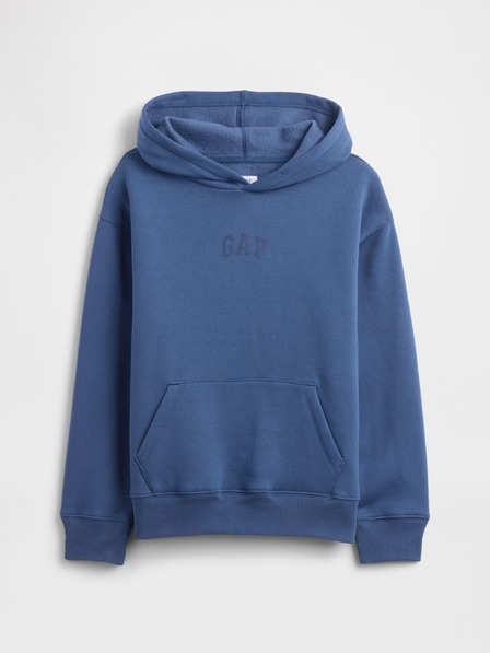 GAP Detská mikina s logom a fleece GAP