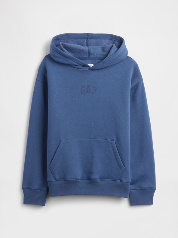 GAP Detská mikina s logom a fleece GAP