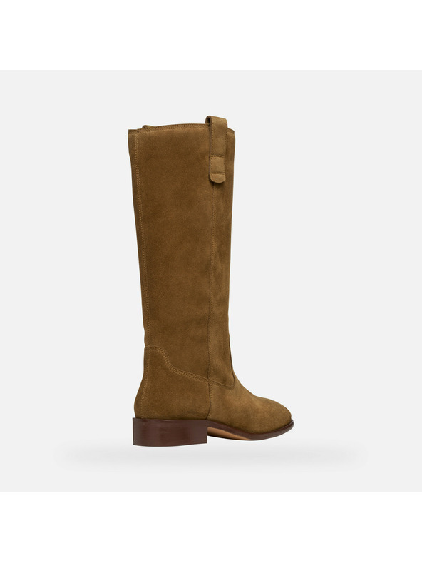 Geox Hnedé dámske čižmy Geox Eliebeth