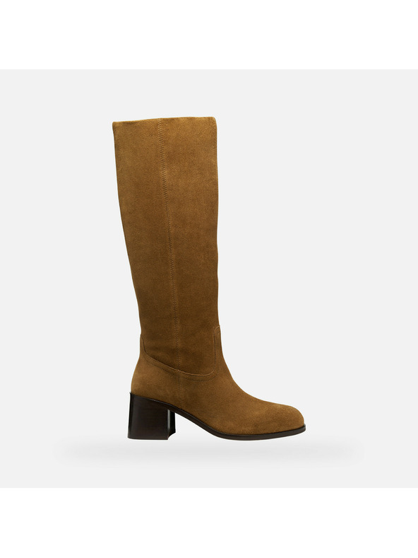 Geox Hnedé dámske čižmy Geox Alnoire