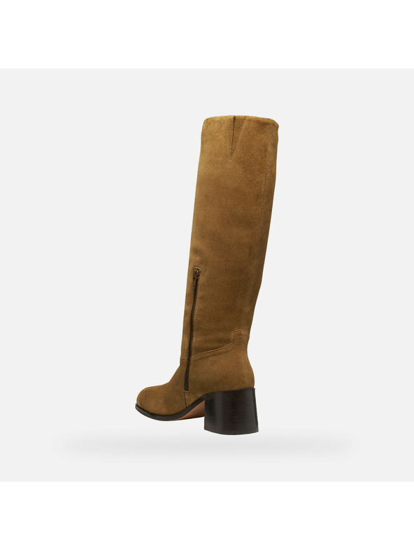 Geox Hnedé dámske čižmy Geox Alnoire