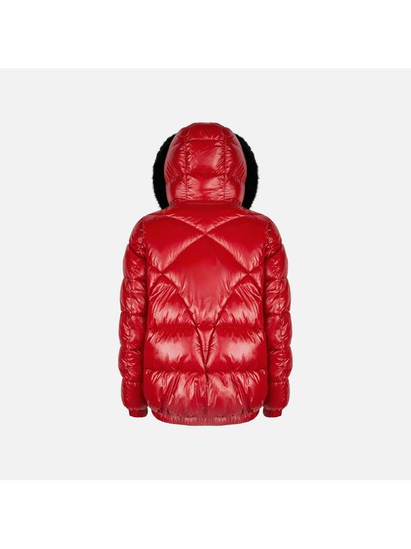 Geox Červená dámska páperová bunda Geox Backsie