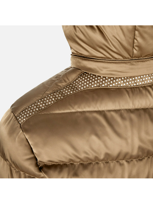Geox Svetlo hnedá dámska páperová bunda Geox Zosma