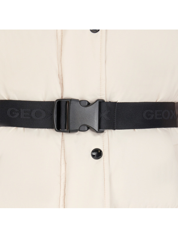 Geox Krémová dámska páperová bunda Geox Spherica
