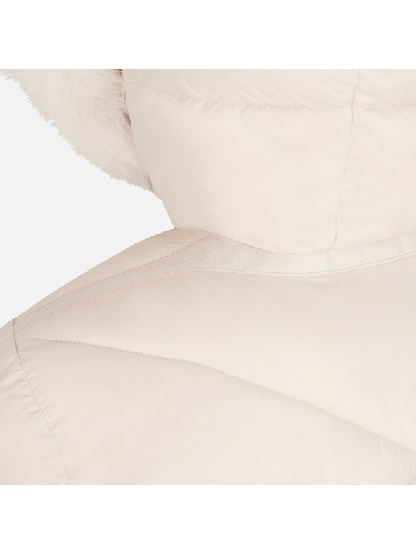 Geox Krémová dámska páperová bunda Geox Backsie