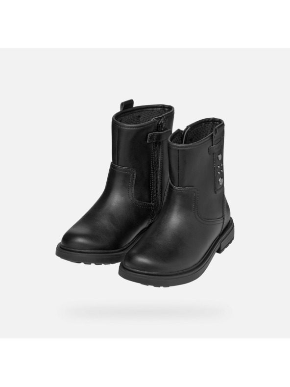 Geox Čierna dievčenská členkové topánky Geox Eclair Girl