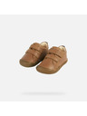Geox Hnedé chlapčenské barefoot topánky pre prvé krôčky Geox Steppieup Boy