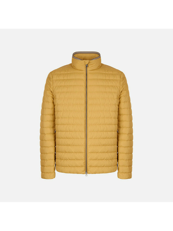 Geox Žltá pánska páperová bunda Geox Warrens