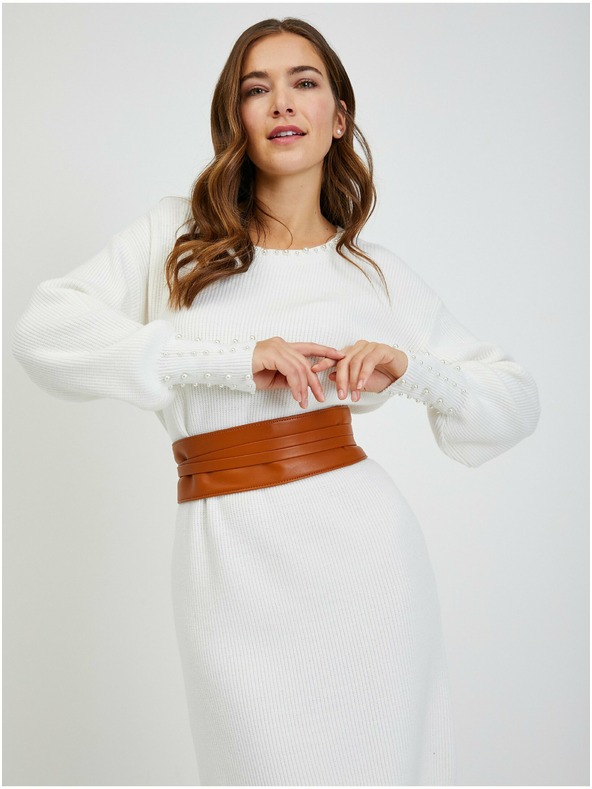 Orsay Hnedý dámsky opasok ORSAY