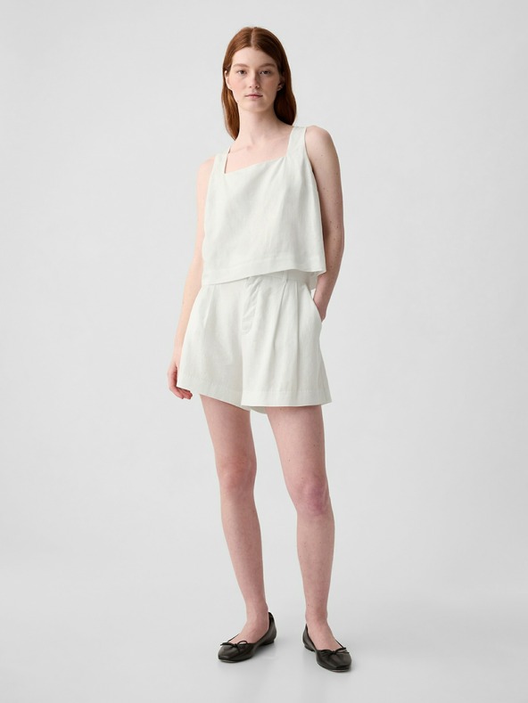 GAP Ľanový crop top GAP