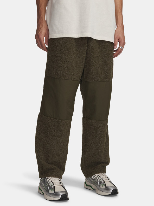 Under Armour Pánske športové nohavice Under Armour UA High Pile Fleece Pants-GRN