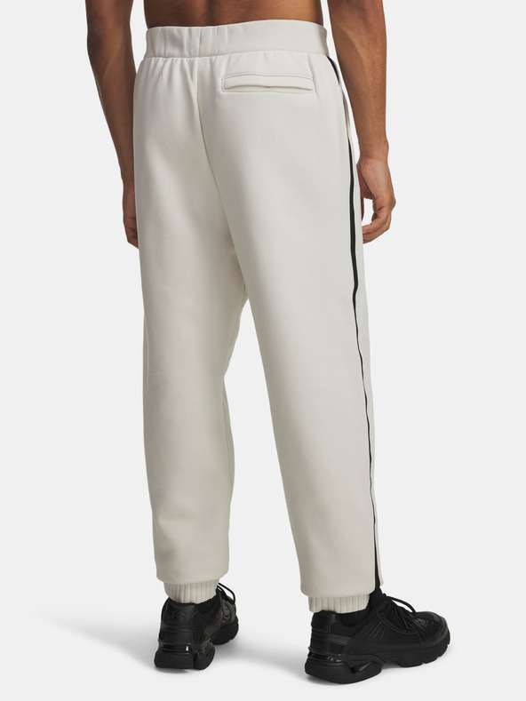 Under Armour Pánske tepláky Under Armour UA Icon Heavy Rib Jogger-WHT