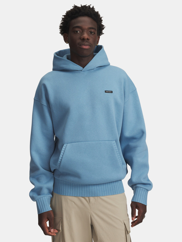 Under Armour Pánska mikina Under Armour UA Icon Heavy Rib Hdy-BLU