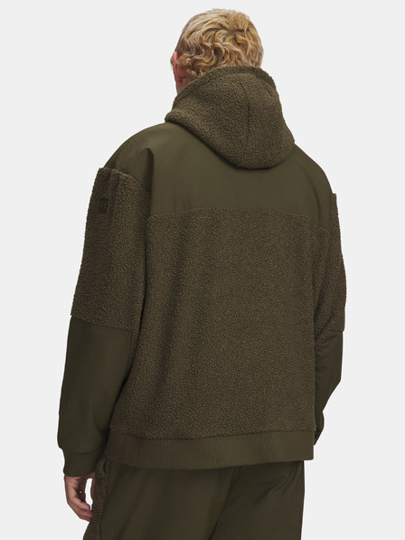 Under Armour Pánska mikina Under Armour UA High Pile Fleece FZ-GRN