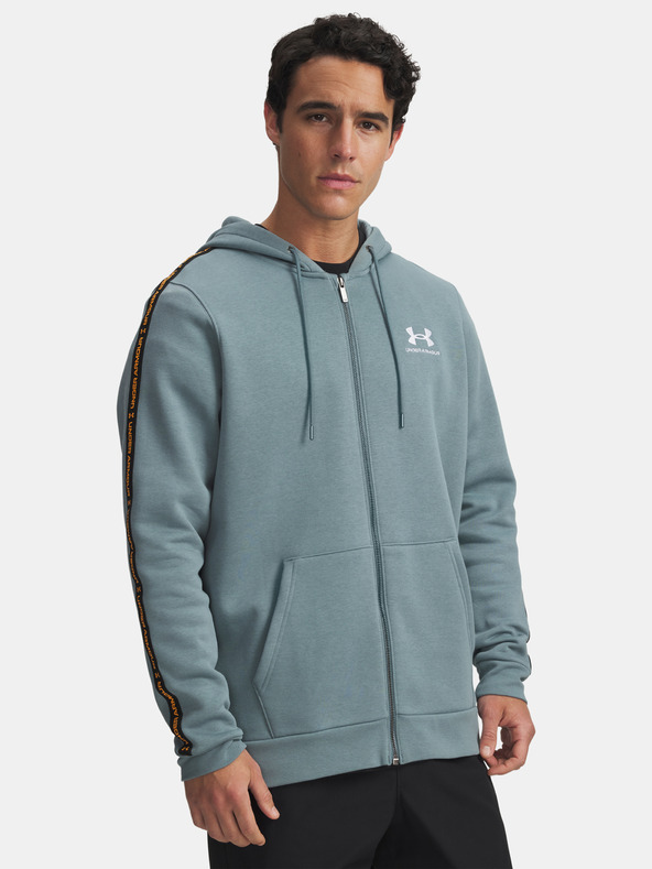 Under Armour Pánska mikina Under Armour UA Icon Fleece FZ Taping-BLU