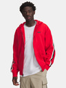 Under Armour Pánska mikina Under Armour UA Icon Heavy Rib FZ-RED