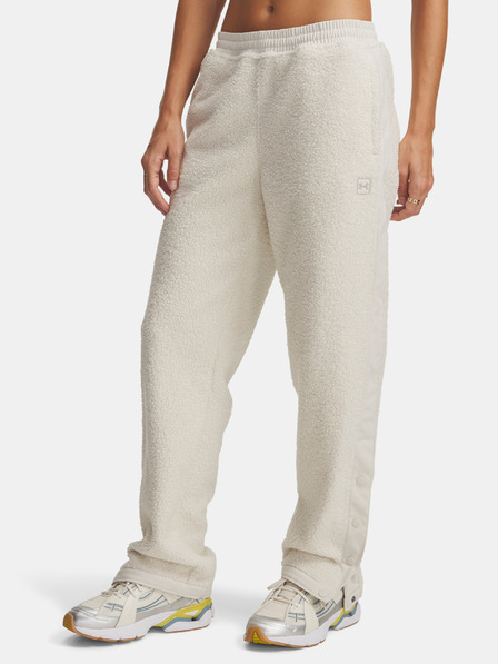 Under Armour Dámske športové nohavice Under Armour UA High Pile Fleece Pants-WHT