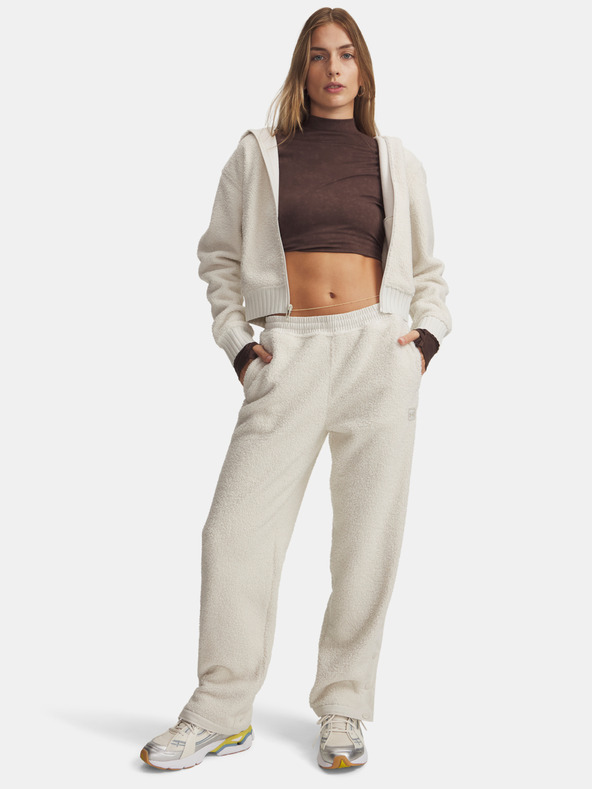 Under Armour Dámske športové nohavice Under Armour UA High Pile Fleece Pants-WHT