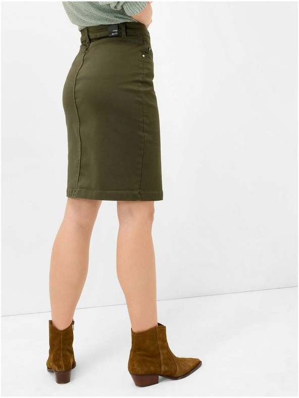 Orsay Khaki krátka púzdrová sukňa ORSAY