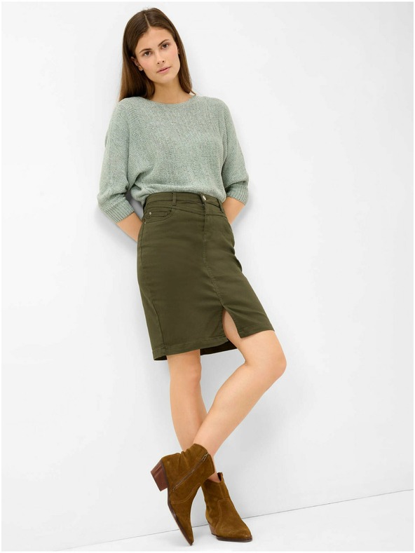 Orsay Khaki krátka púzdrová sukňa ORSAY
