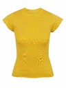 Orsay Žlté dámske tričko so stojacím golierom ORSAY