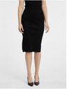 Orsay Čierna dámska svetrová sukňa ORSAY