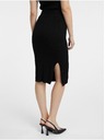 Orsay Čierna dámska svetrová sukňa ORSAY