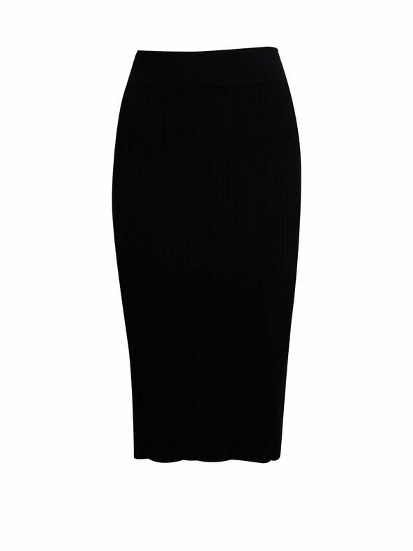 Orsay Čierna dámska svetrová sukňa ORSAY