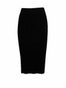 Orsay Čierna dámska svetrová sukňa ORSAY