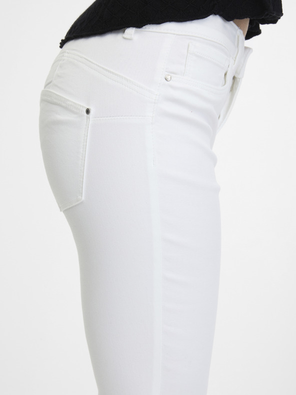 Orsay Biele dámske džínsy úzkeho strihu ORSAY