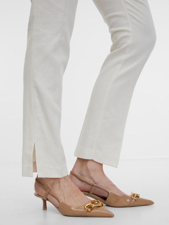 Orsay Béžové dámske nohavice ORSAY